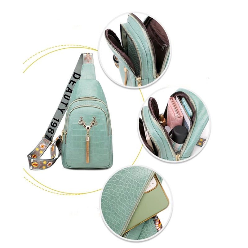 Deer Tassel Crossbody Bag Fashion Chest Bags For Women
