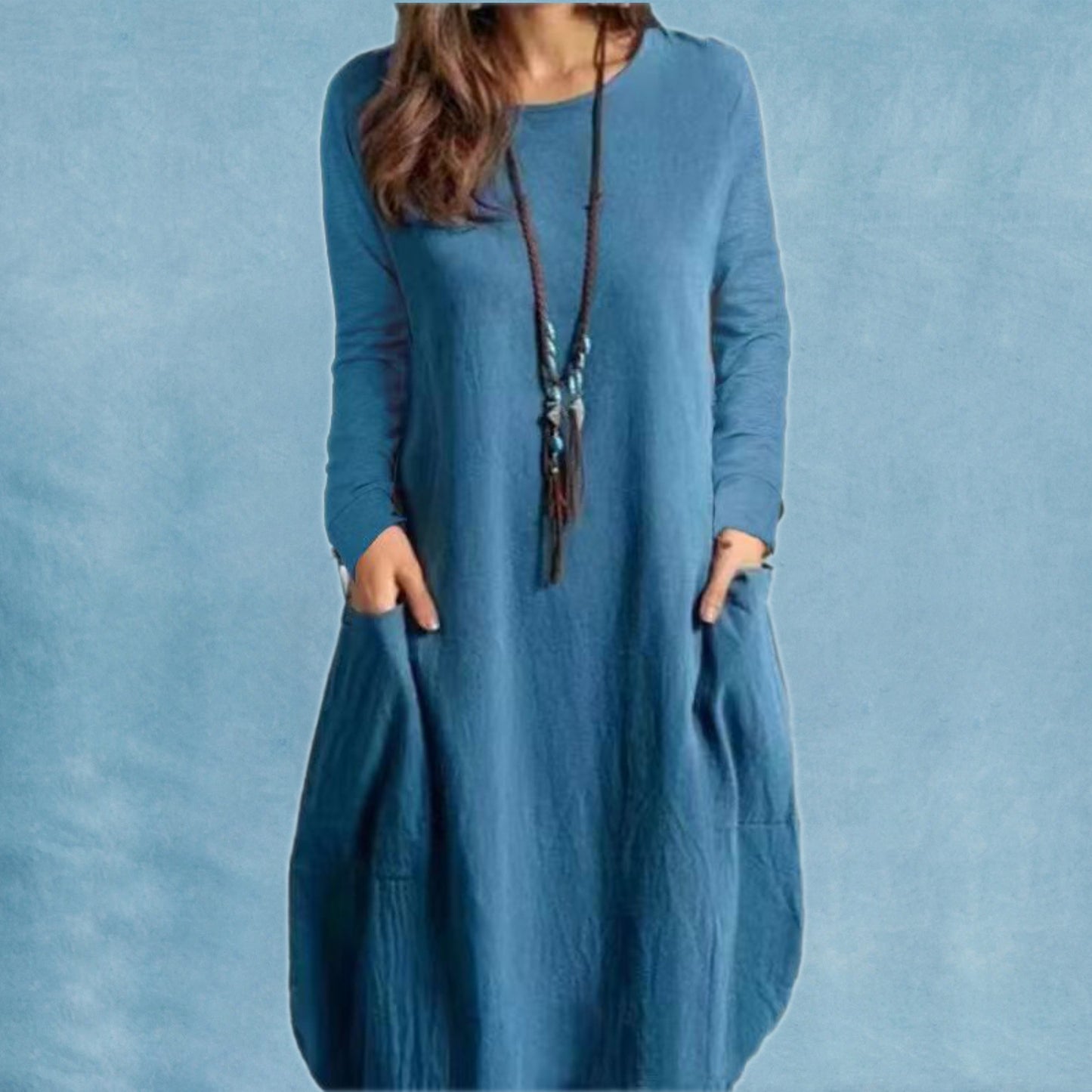 CC's Loose Casual Long Sleeve Dress