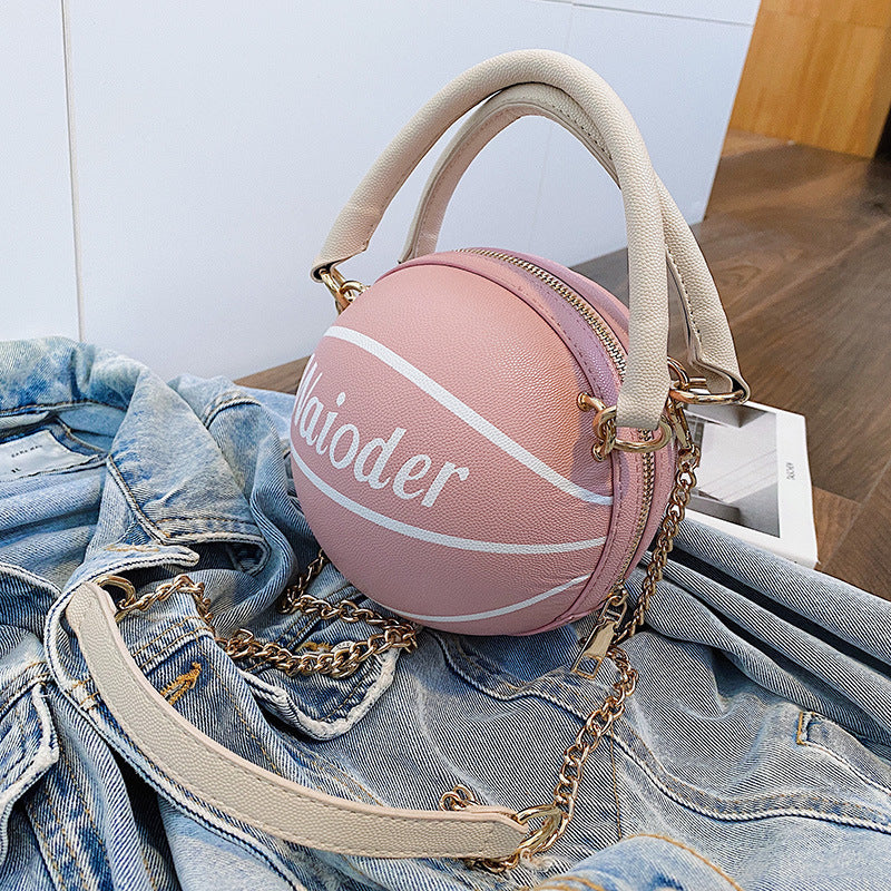In The League Basketball Handbags-pink