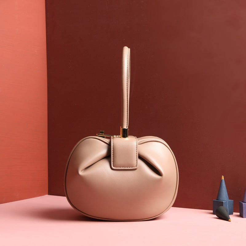 The Fashionable Leather Dumpling Handbag