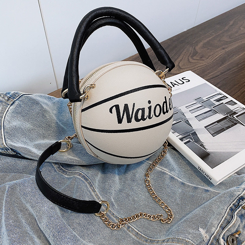 In The League Basketball Handbags- white