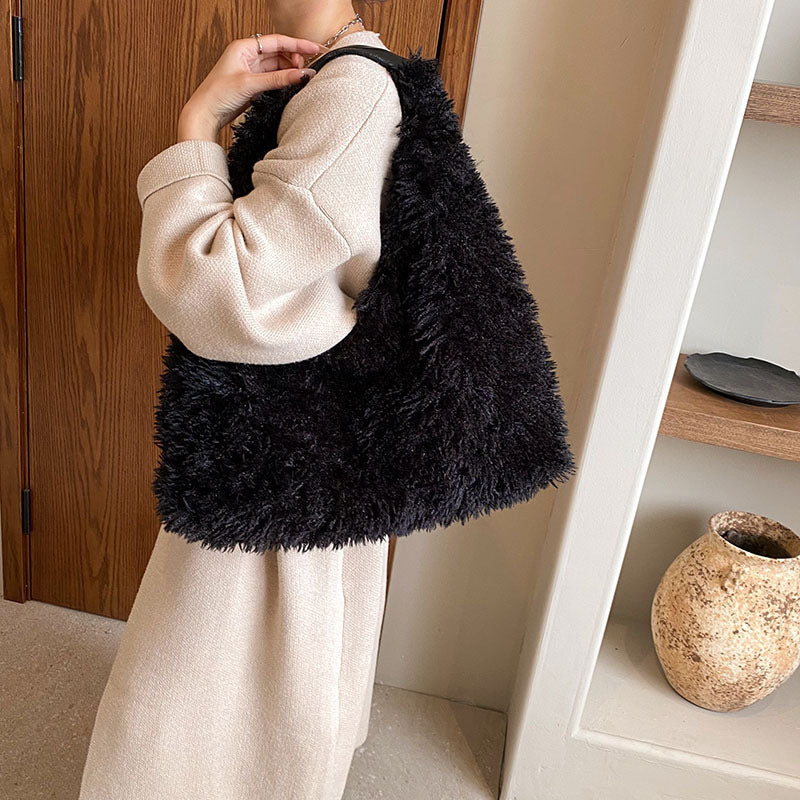 Ainter Plush Hobo Bag