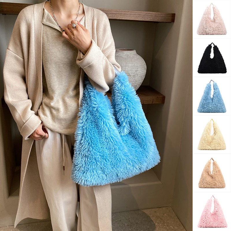 Ainter Plush Hobo Bag