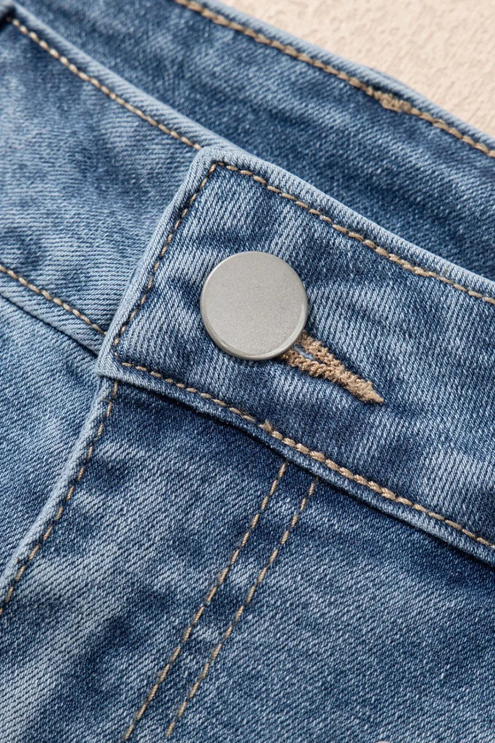 Denim and Pearls Shorts