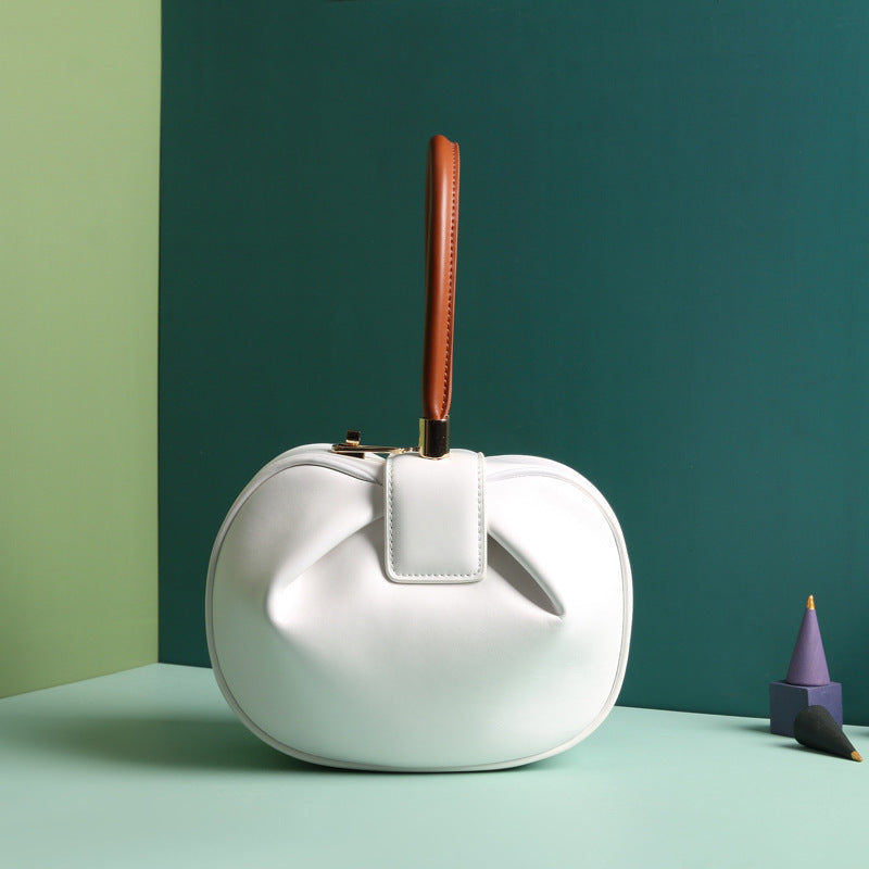 The Fashionable Leather Dumpling Handbag