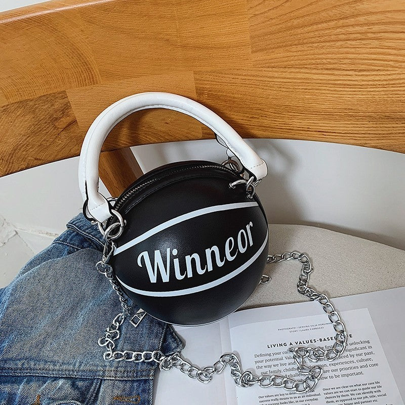 In The League Basketball Handbags-black