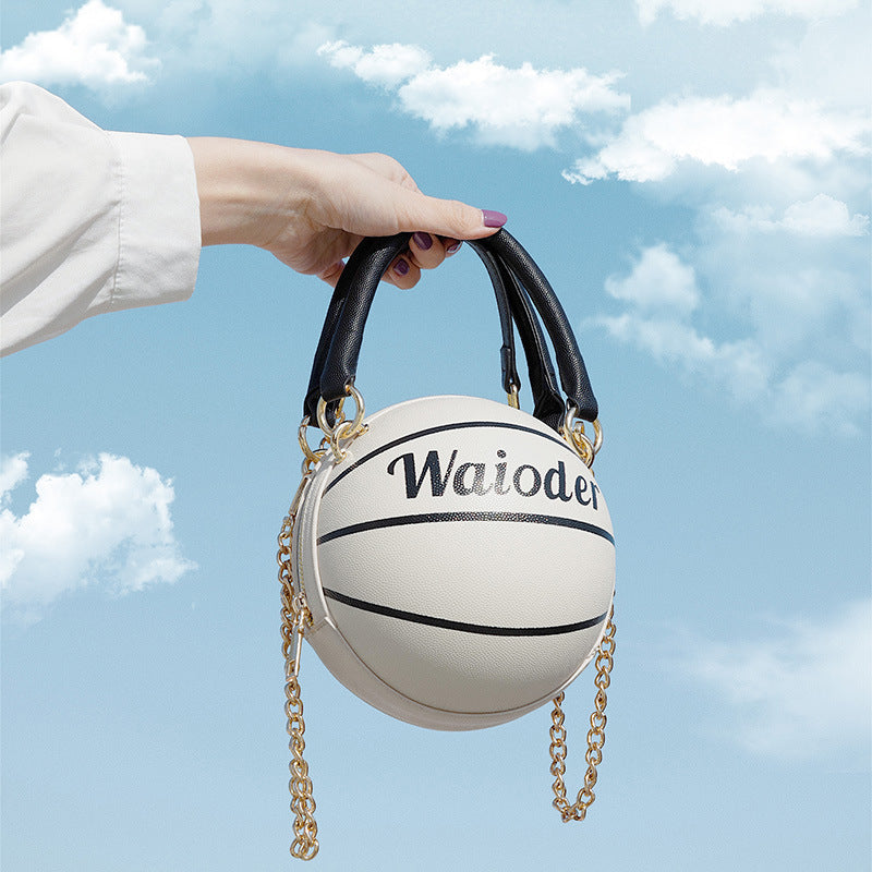 Model holding In The League Basketball Handbags