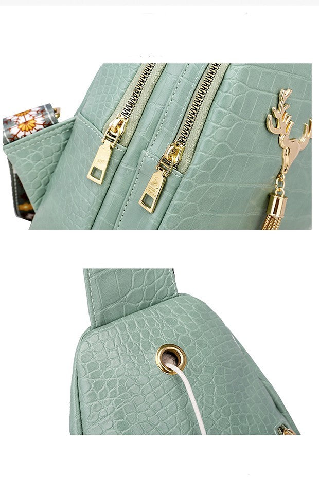Deer Tassel Crossbody Bag Fashion Chest Bags For Women