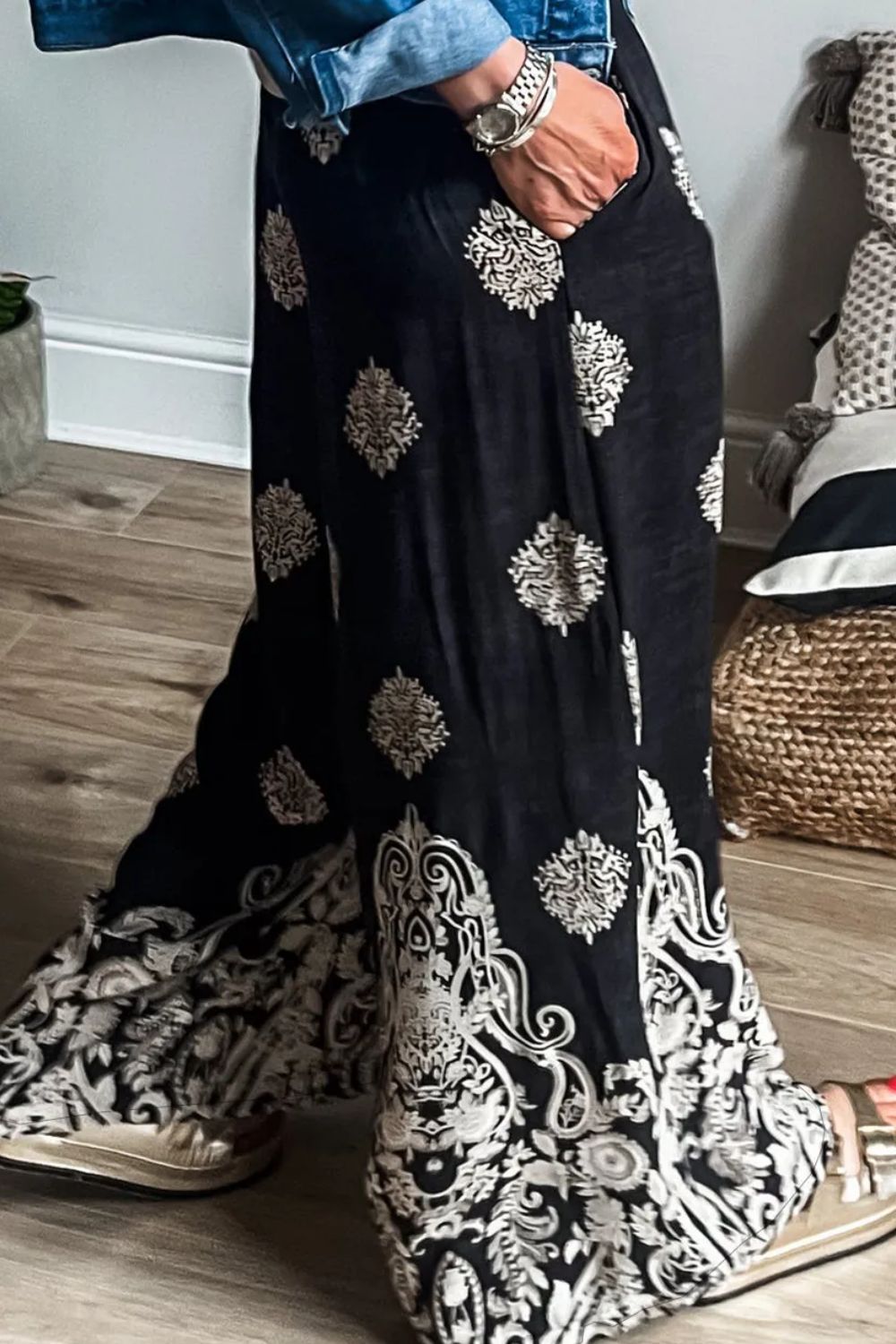 Gypsy Printed Wide Leg Pants