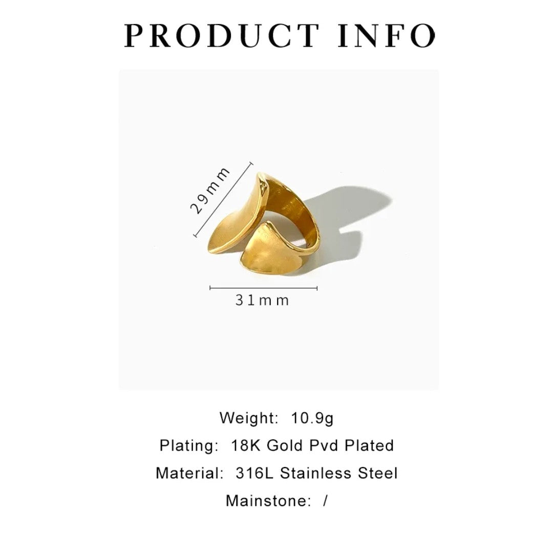 Bold Gold Wrap Ring