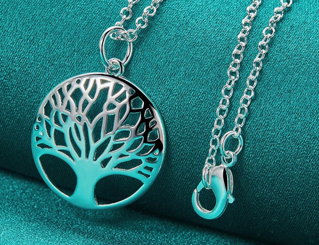 Silver Tree of Life Pendant Necklace