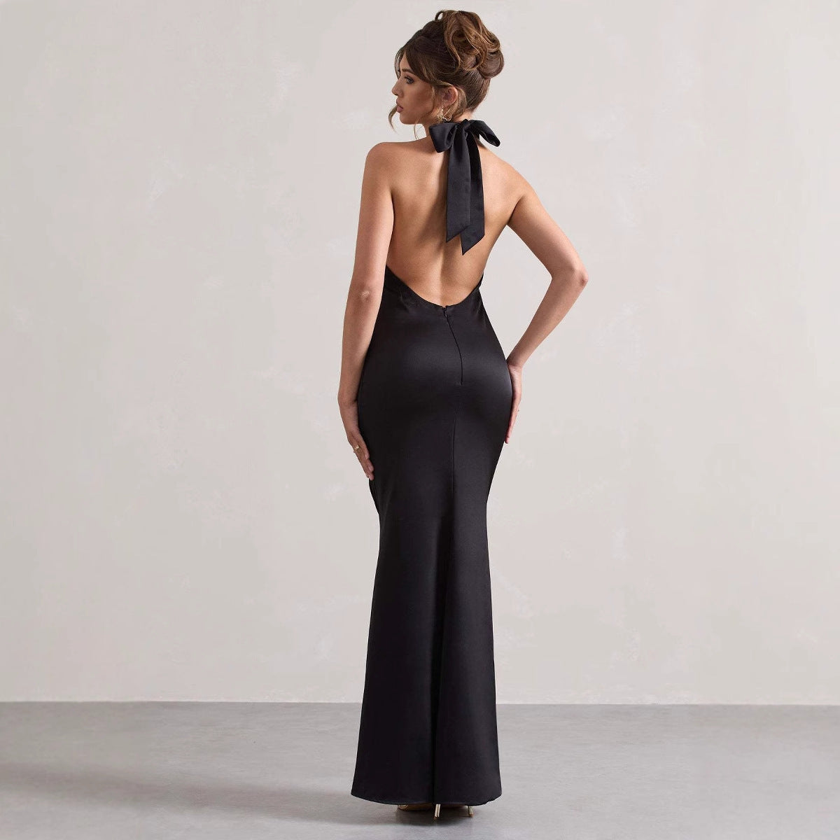 Women's Halter Fashion Slim Fit Dress