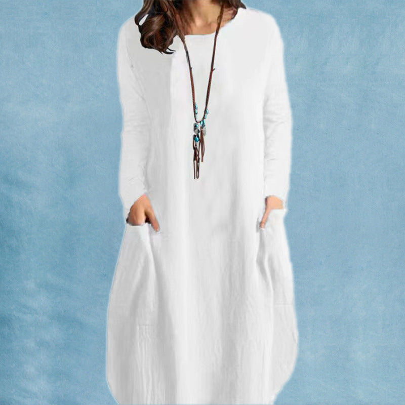 CC's Loose Casual Long Sleeve Dress