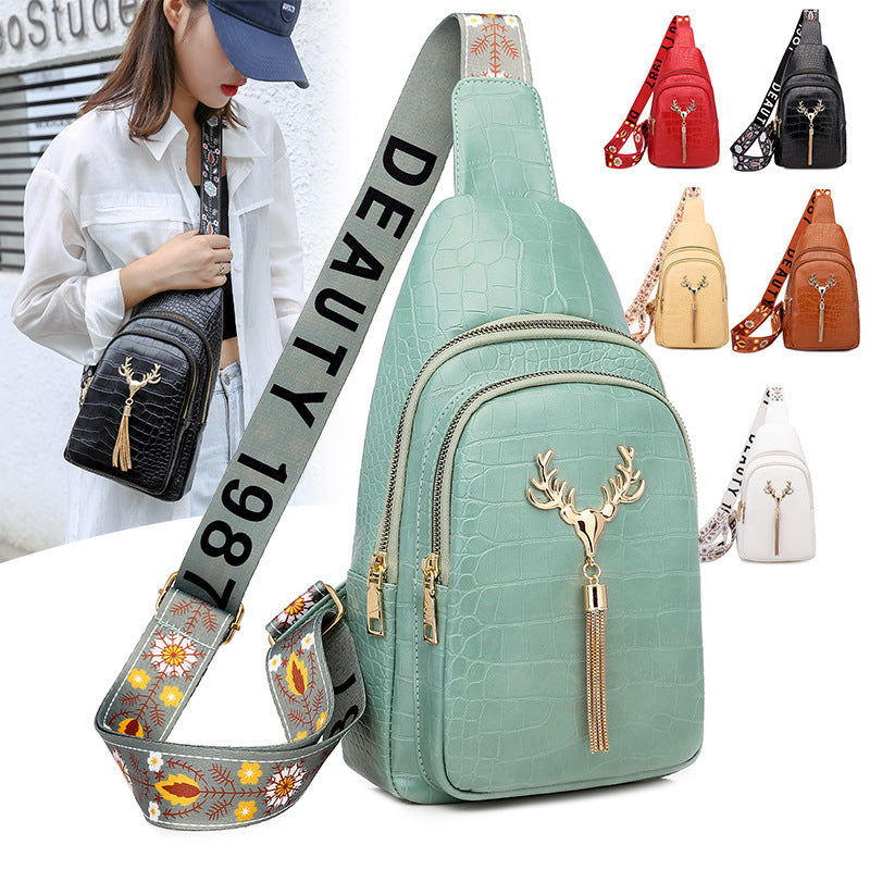 Deer Tassel Crossbody Bag Fashion Chest Bags For Women