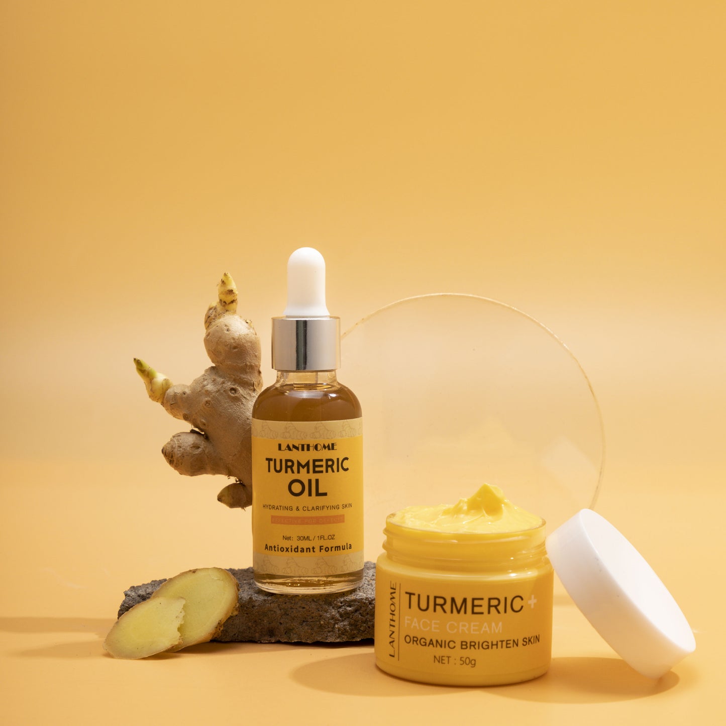 Turmeric Essential Oil and Cream Skincare