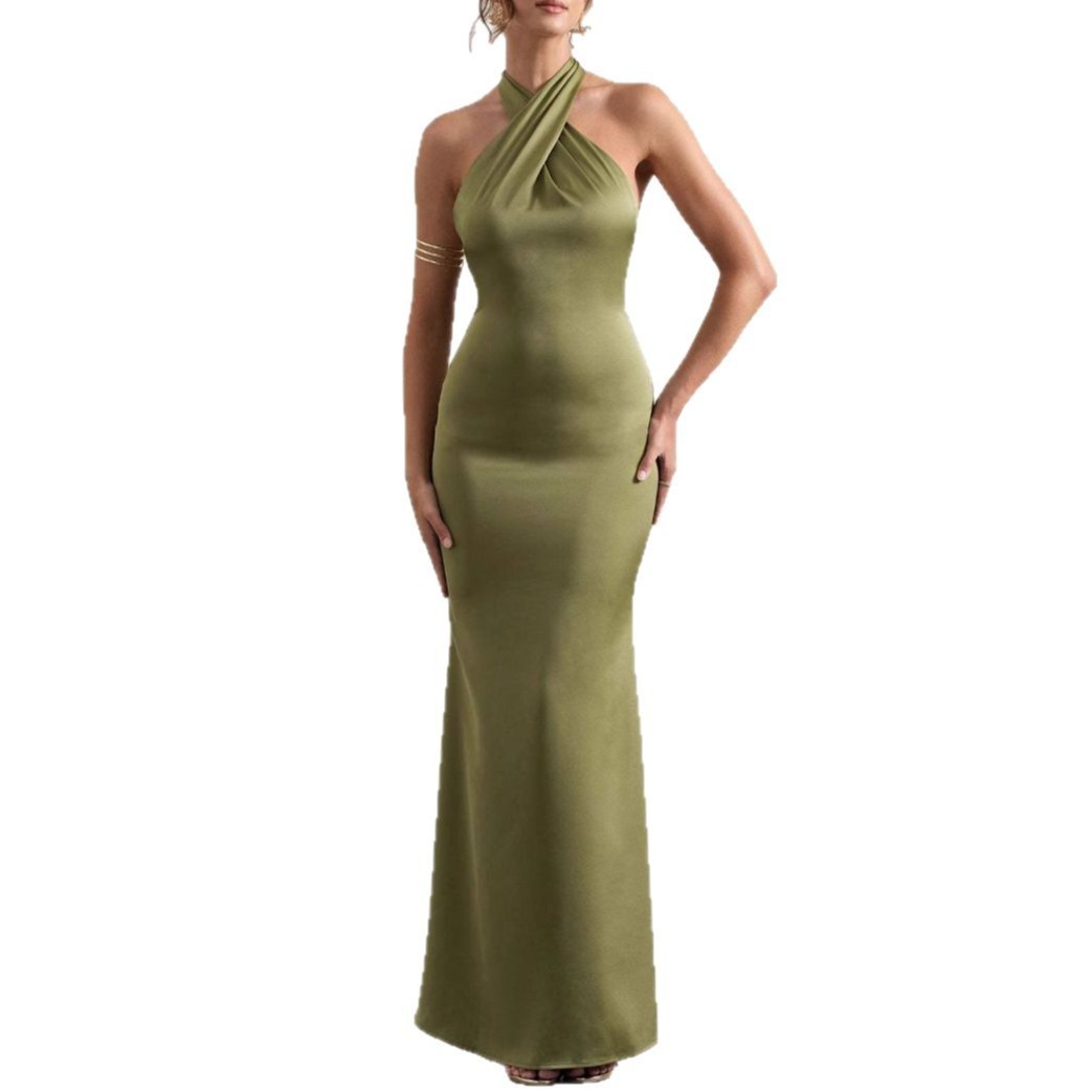 Women's Halter Fashion Slim Fit Dress