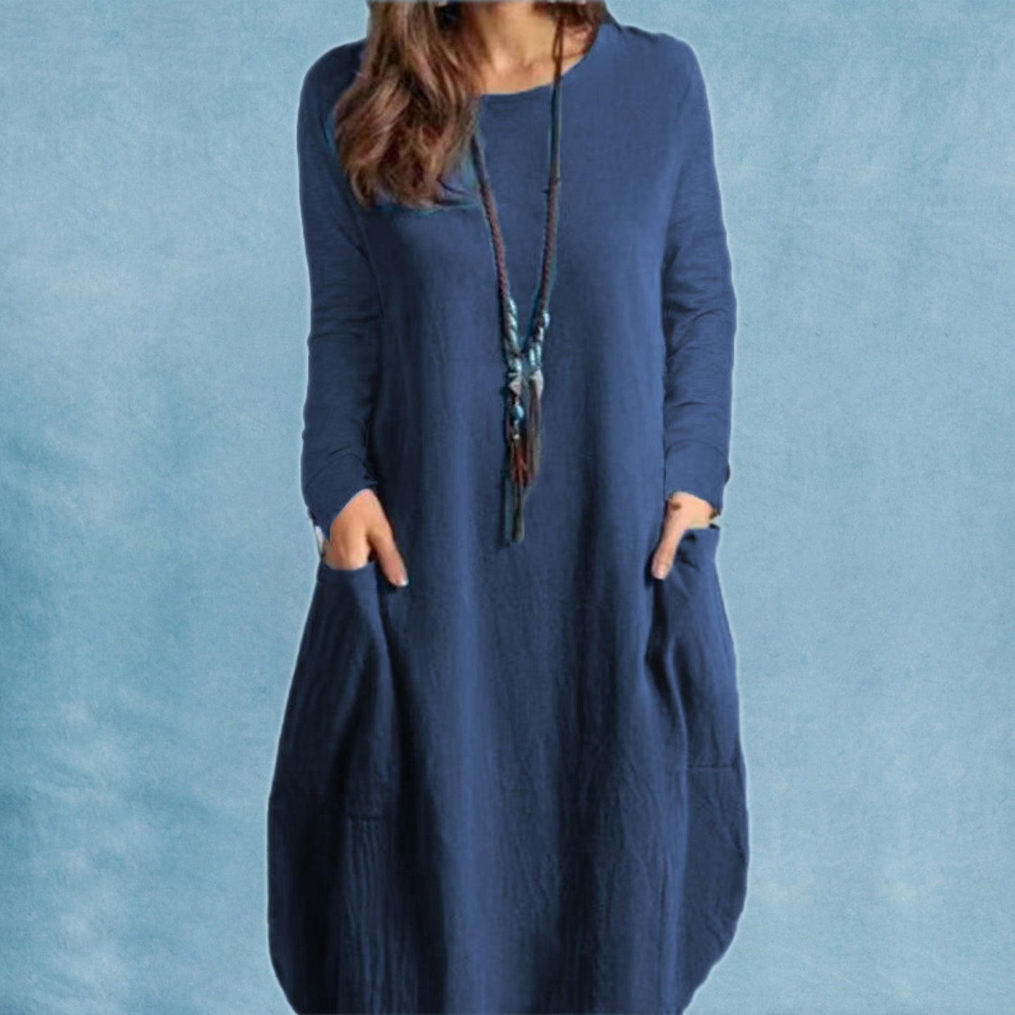 CC's Loose Casual Long Sleeve Dress