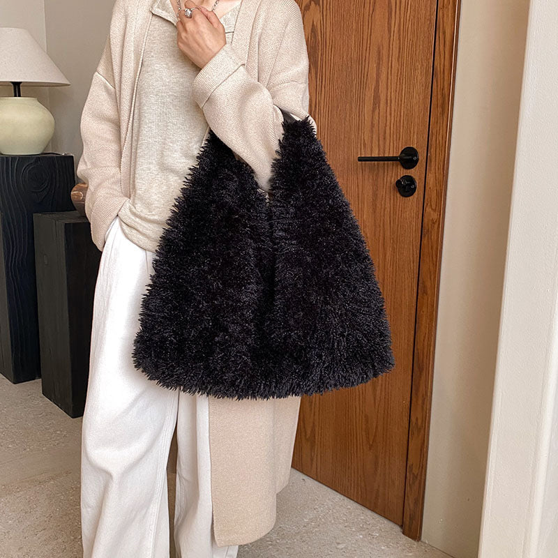 Ainter Plush Hobo Bag