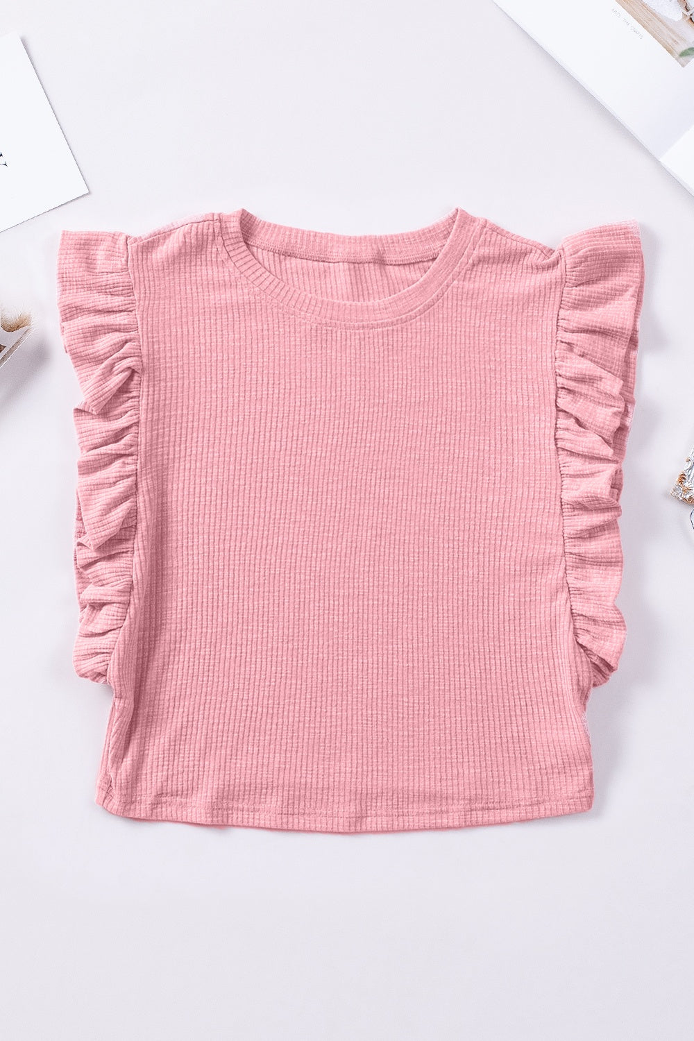Sweet Blush Cap Sleeve Blouse
