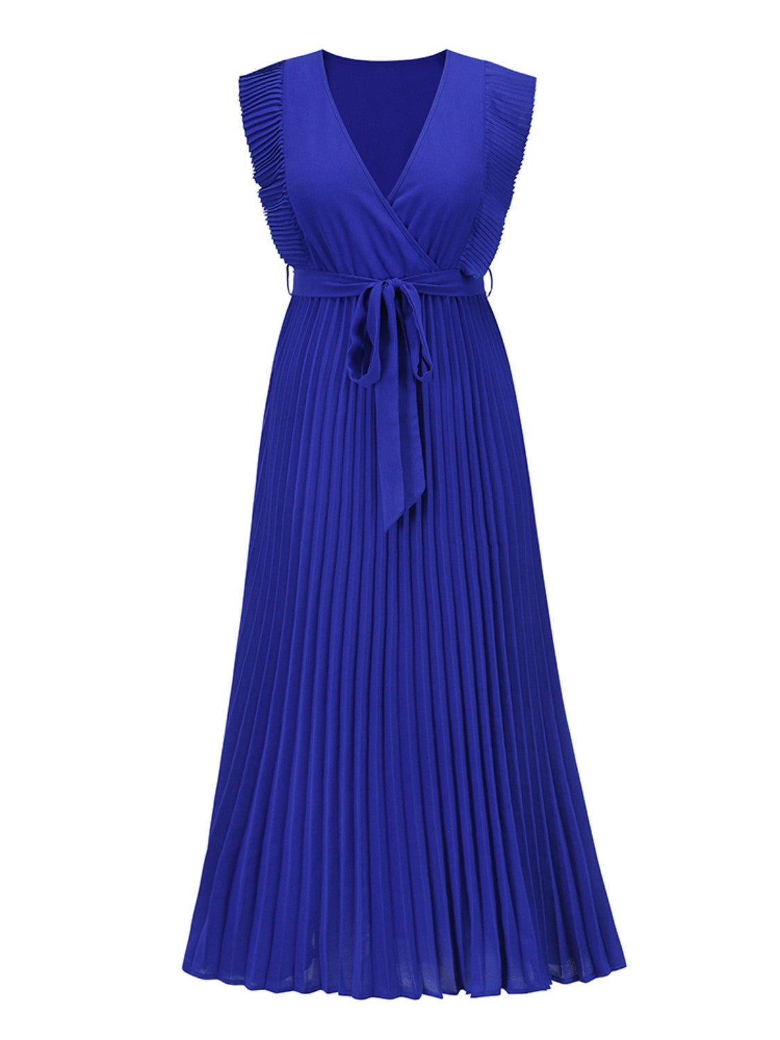 Alice's Cap Sleeve Pleated Maxie Dress