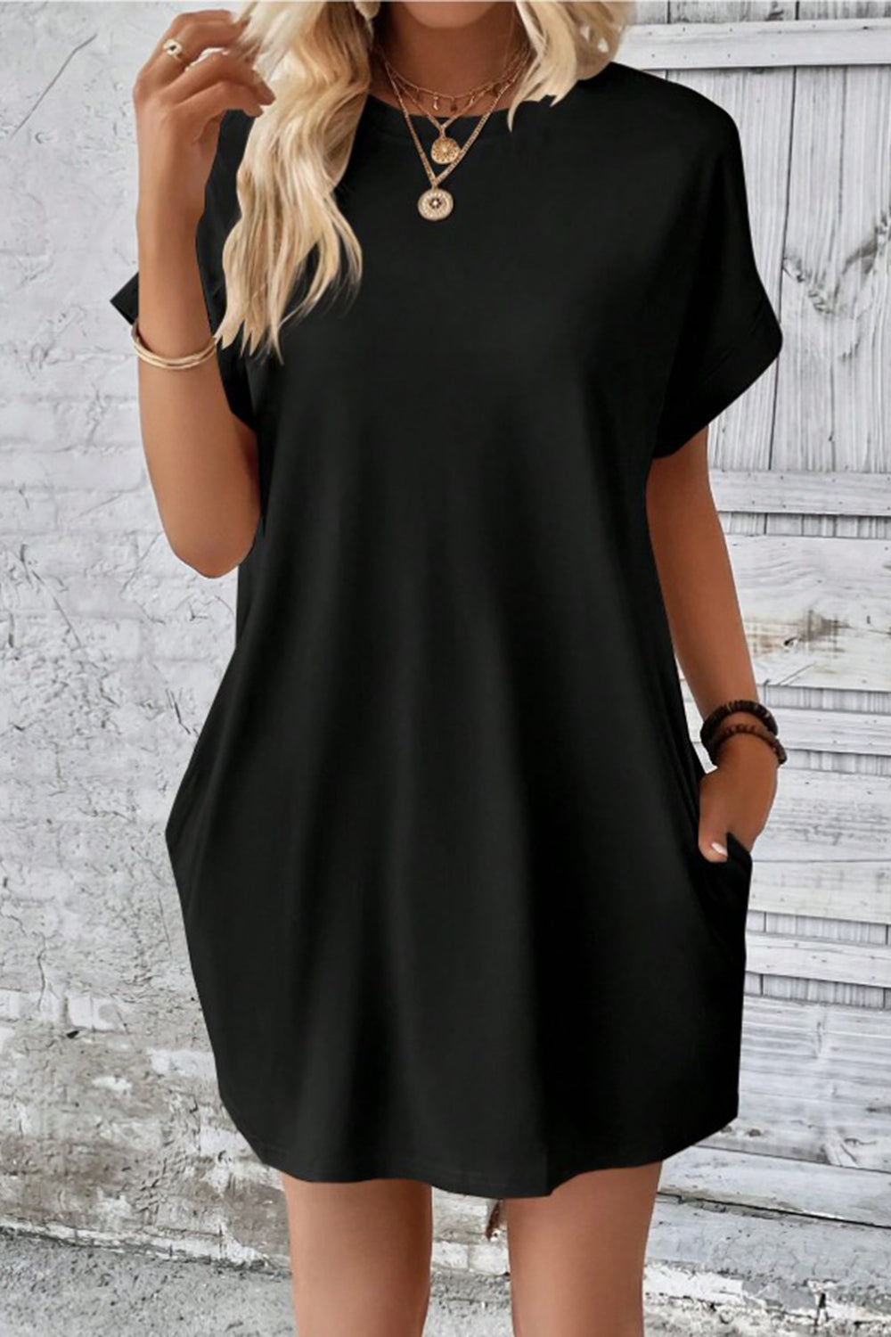 Casual Pocket Mini Dress