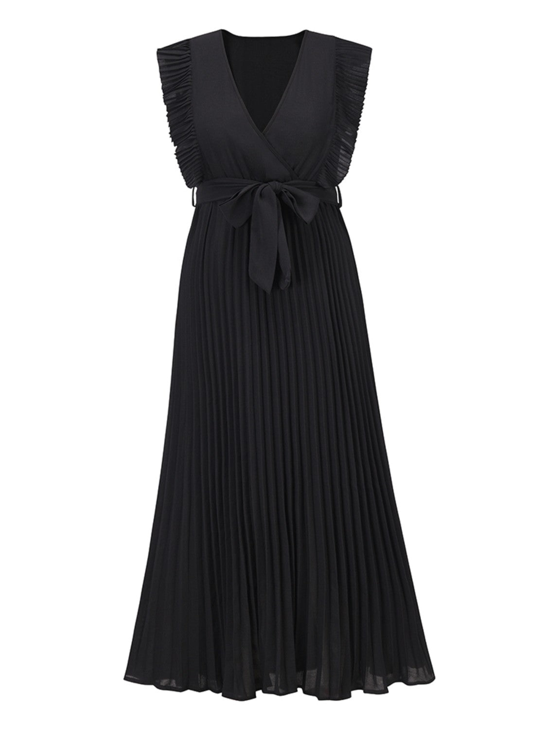 Alice's Cap Sleeve Pleated Maxie Dress