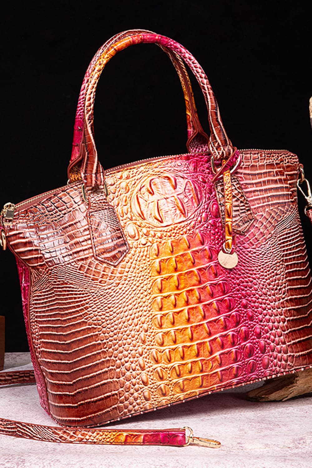 Gradient Vegan Leather Handbag