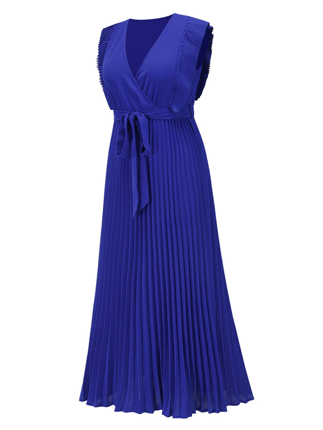 Alice's Cap Sleeve Pleated Maxie Dress