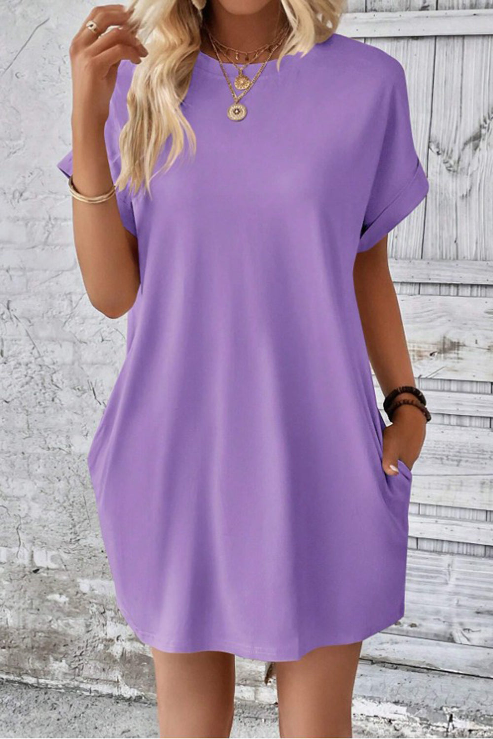 Casual Pocket Mini Dress