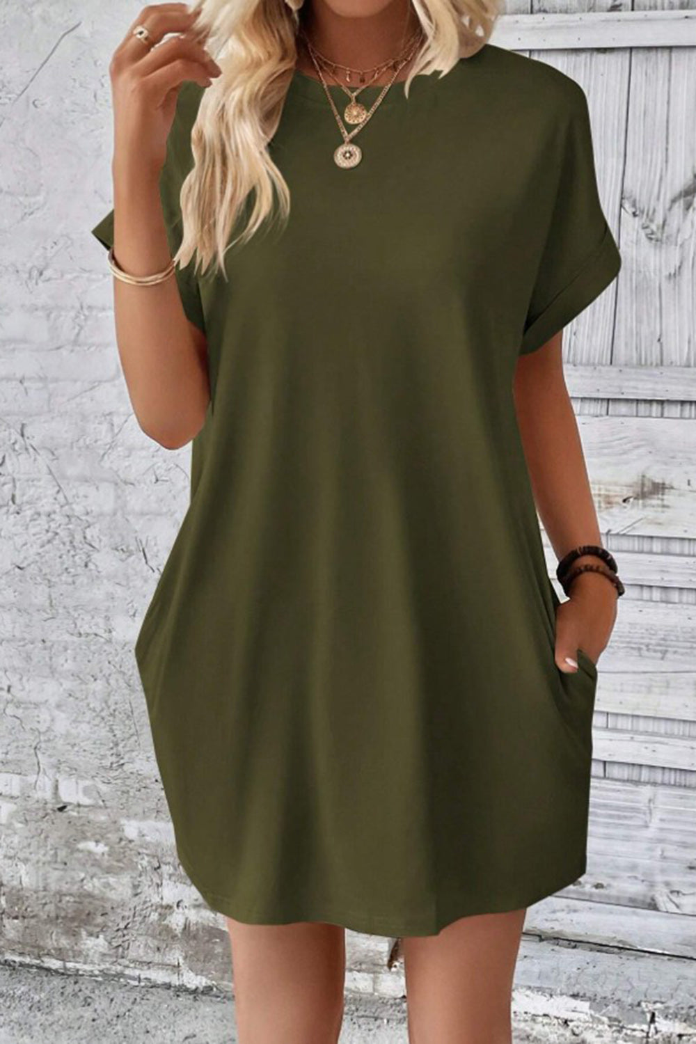 Casual Pocket Mini Dress