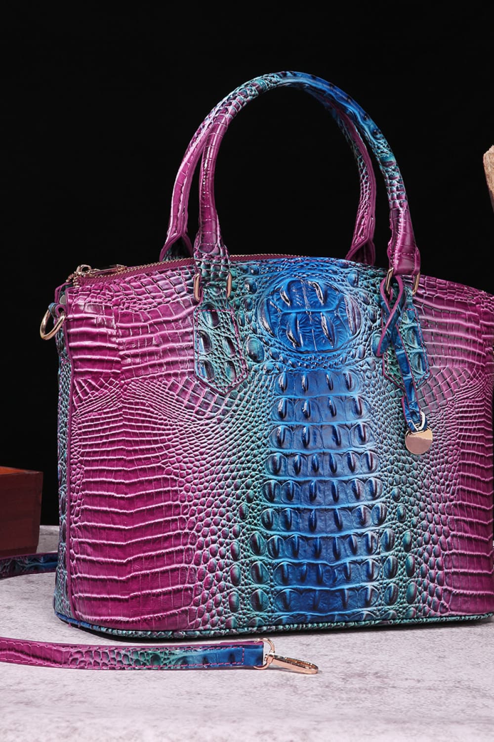 Gradient Vegan Leather Handbag