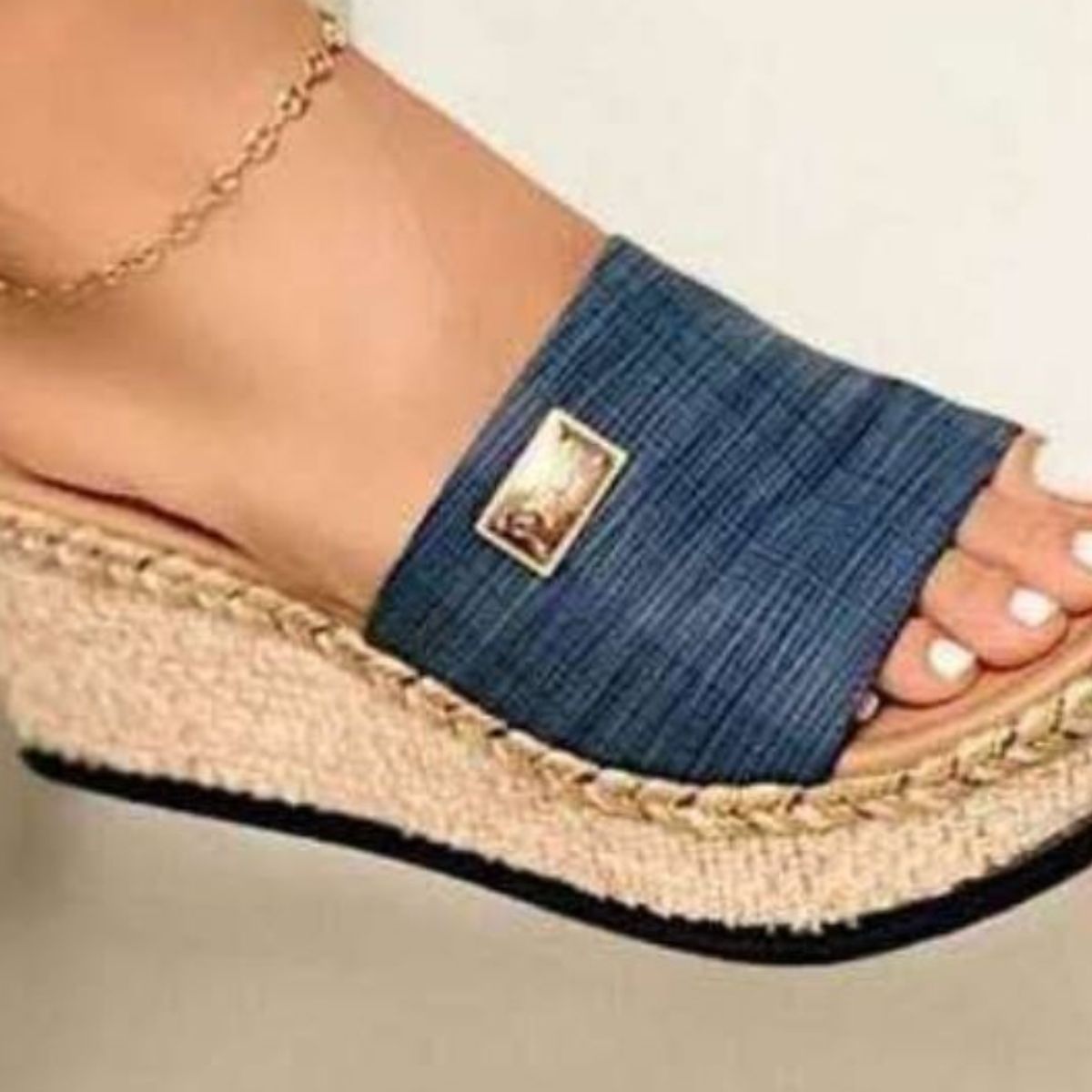 City Faux Leather Open Toe Wedge Heel Sandals