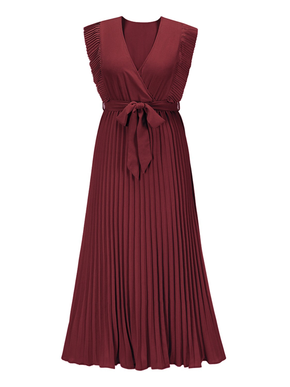 Alice's Cap Sleeve Pleated Maxie Dress