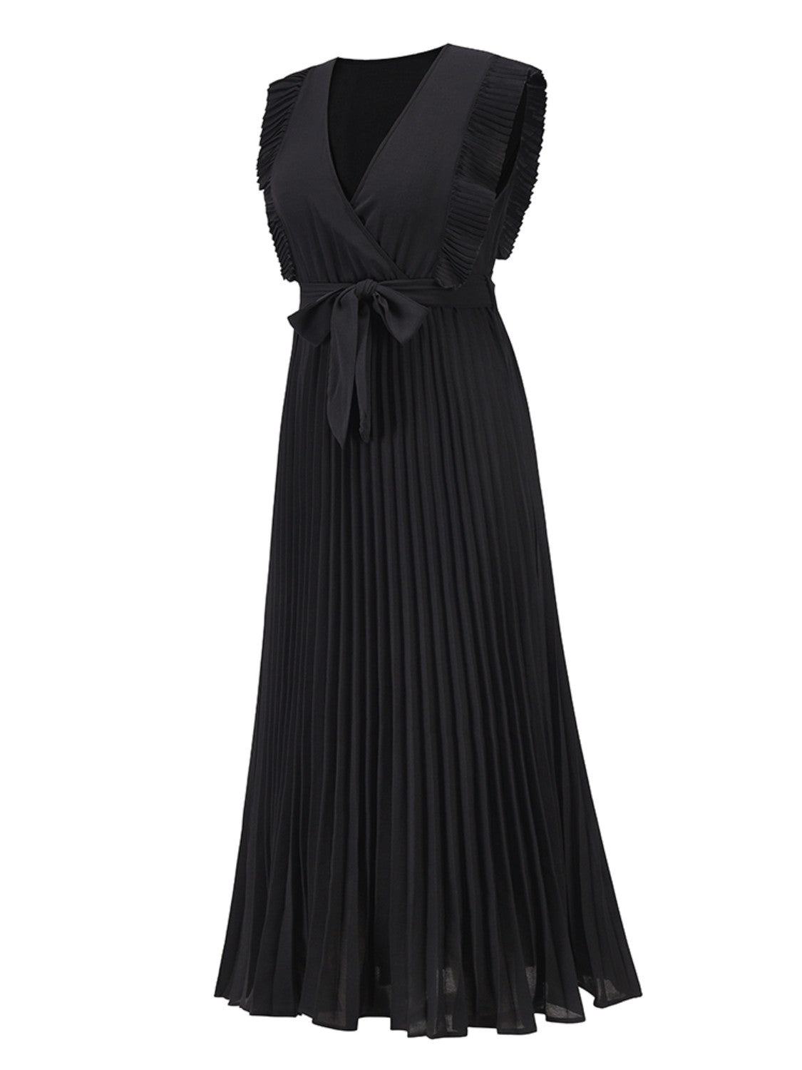 Alice's Cap Sleeve Pleated Maxie Dress