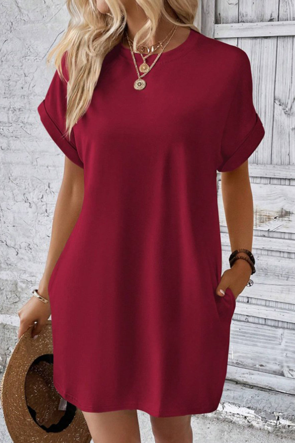 Casual Pocket Mini Dress