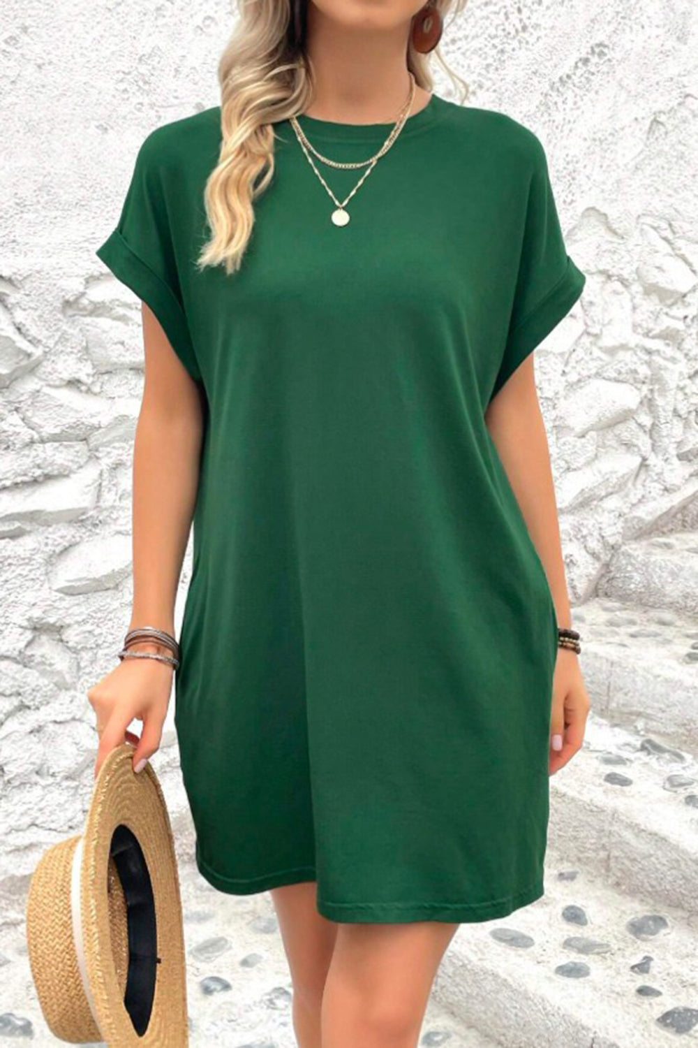 Casual Pocket Mini Dress