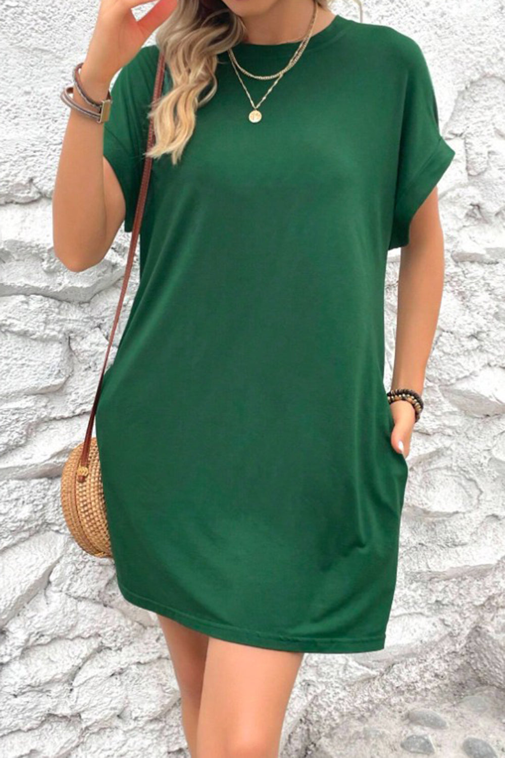Casual Pocket Mini Dress