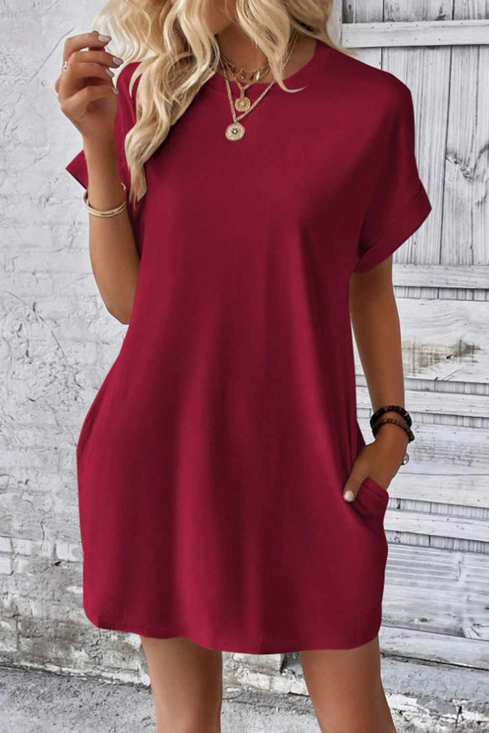 Casual Pocket Mini Dress