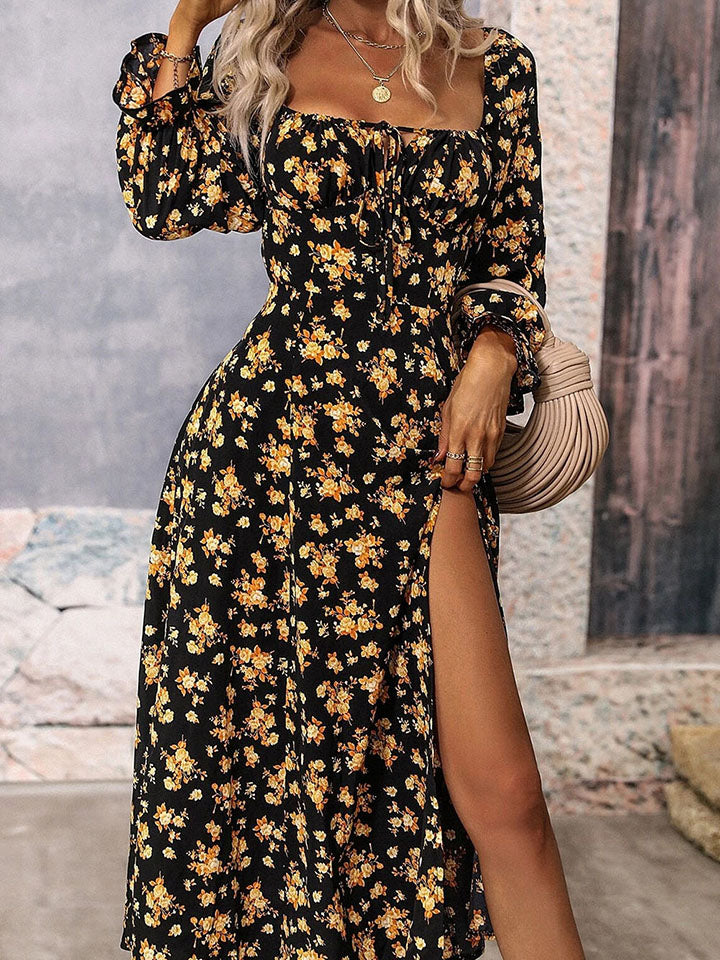 Flower Child Slit Dress