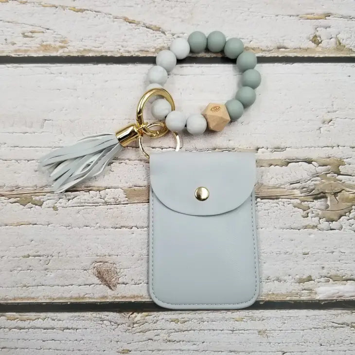 Tassel Card Case Bracelet Keychain