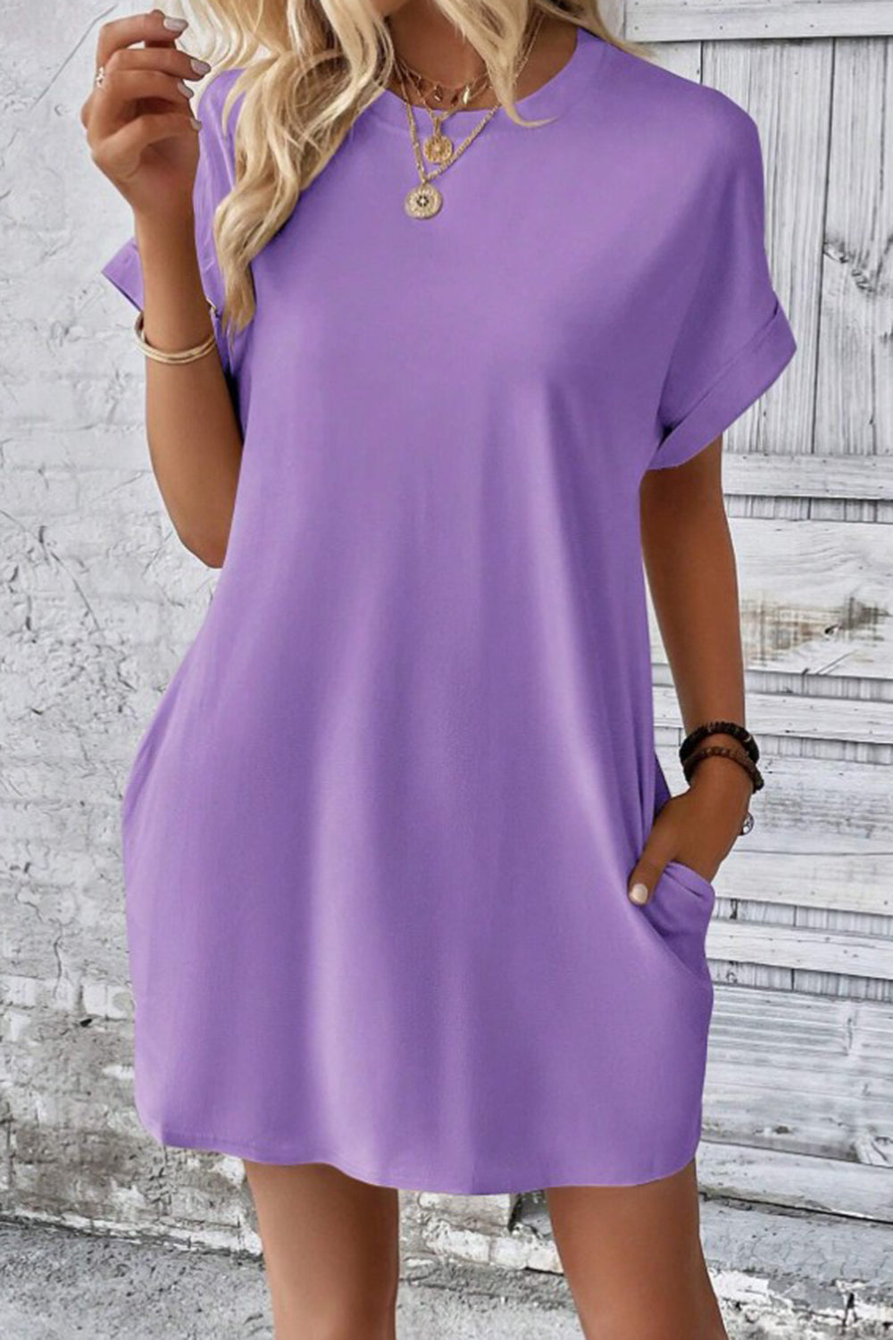 Casual Pocket Mini Dress
