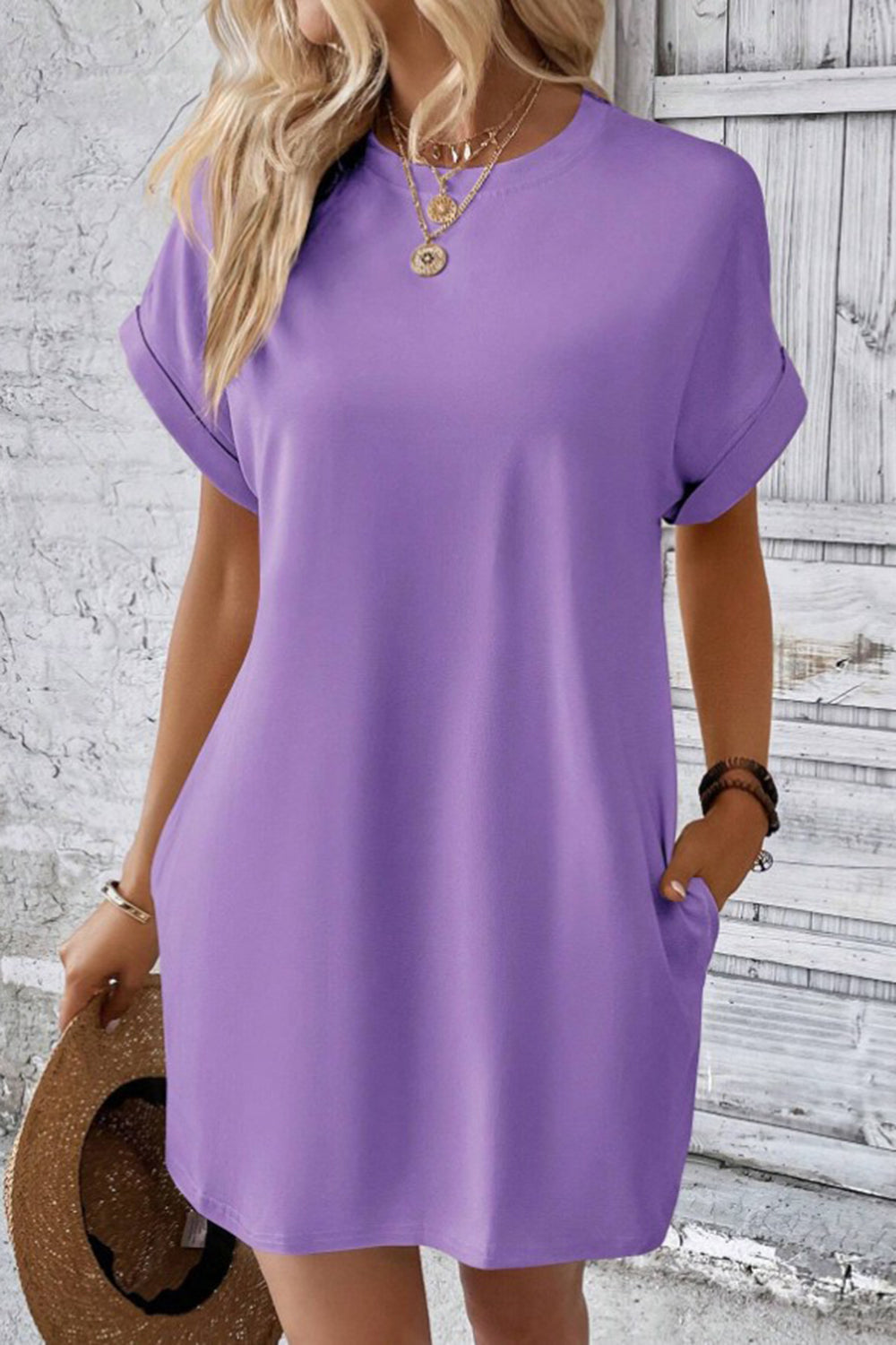 Casual Pocket Mini Dress