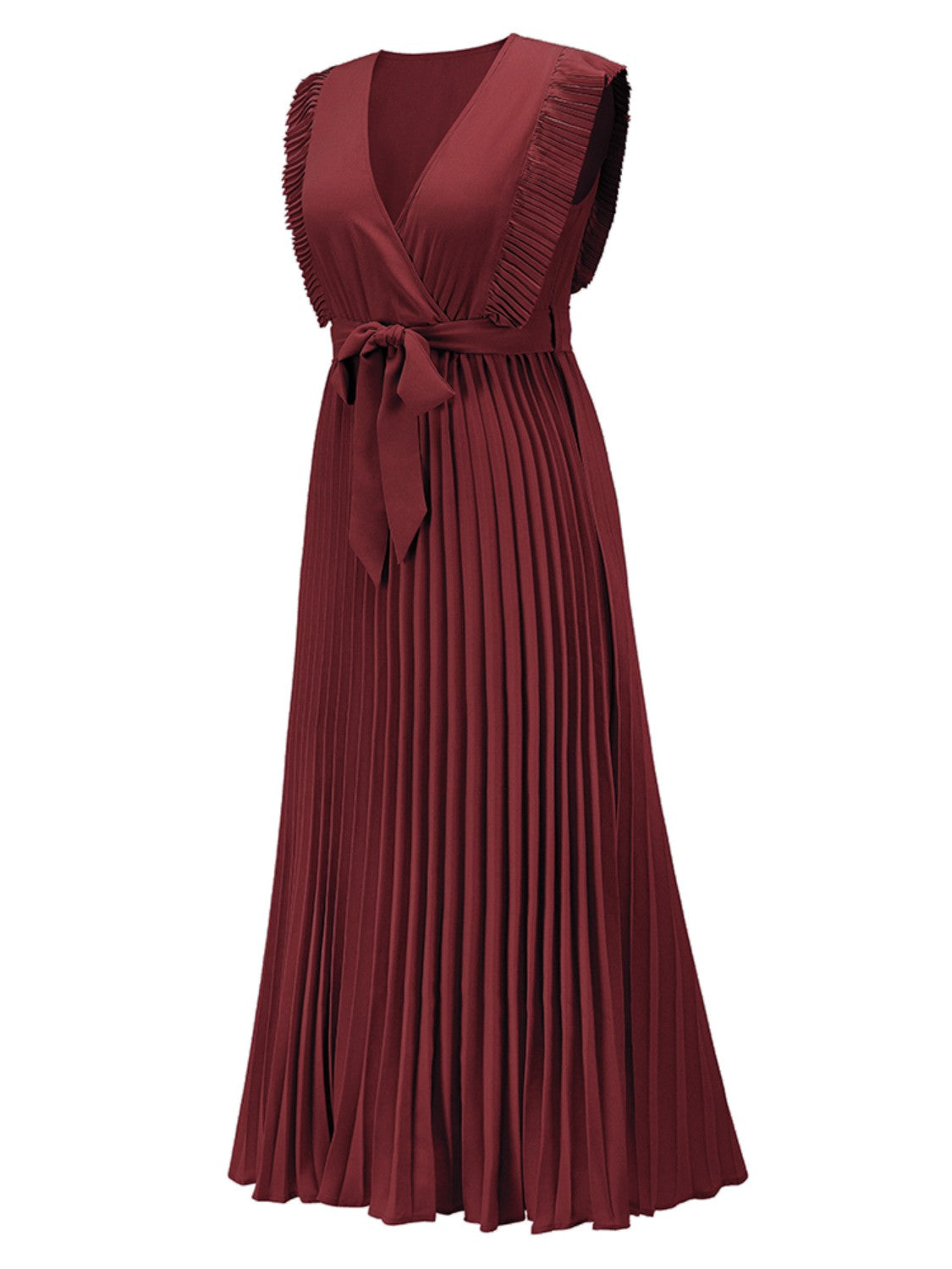 Alice's Cap Sleeve Pleated Maxie Dress