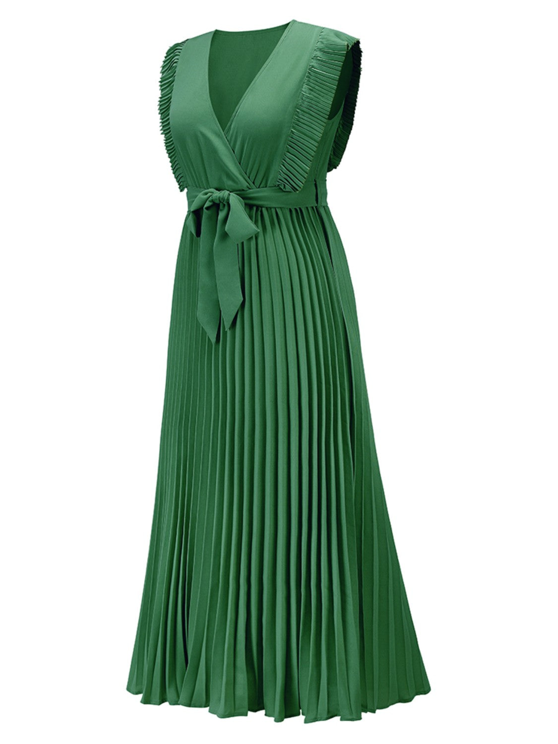 Alice's Cap Sleeve Pleated Maxie Dress