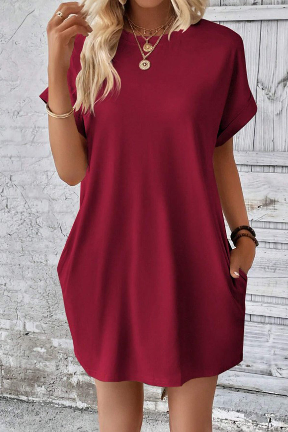 Casual Pocket Mini Dress