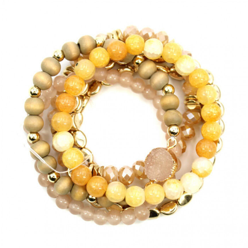 DRUZY MULTI PIECE STRETCH BRACELET