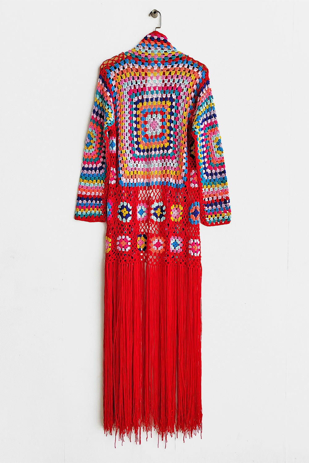 Boho Fringe Crochet Maxie Cardigan