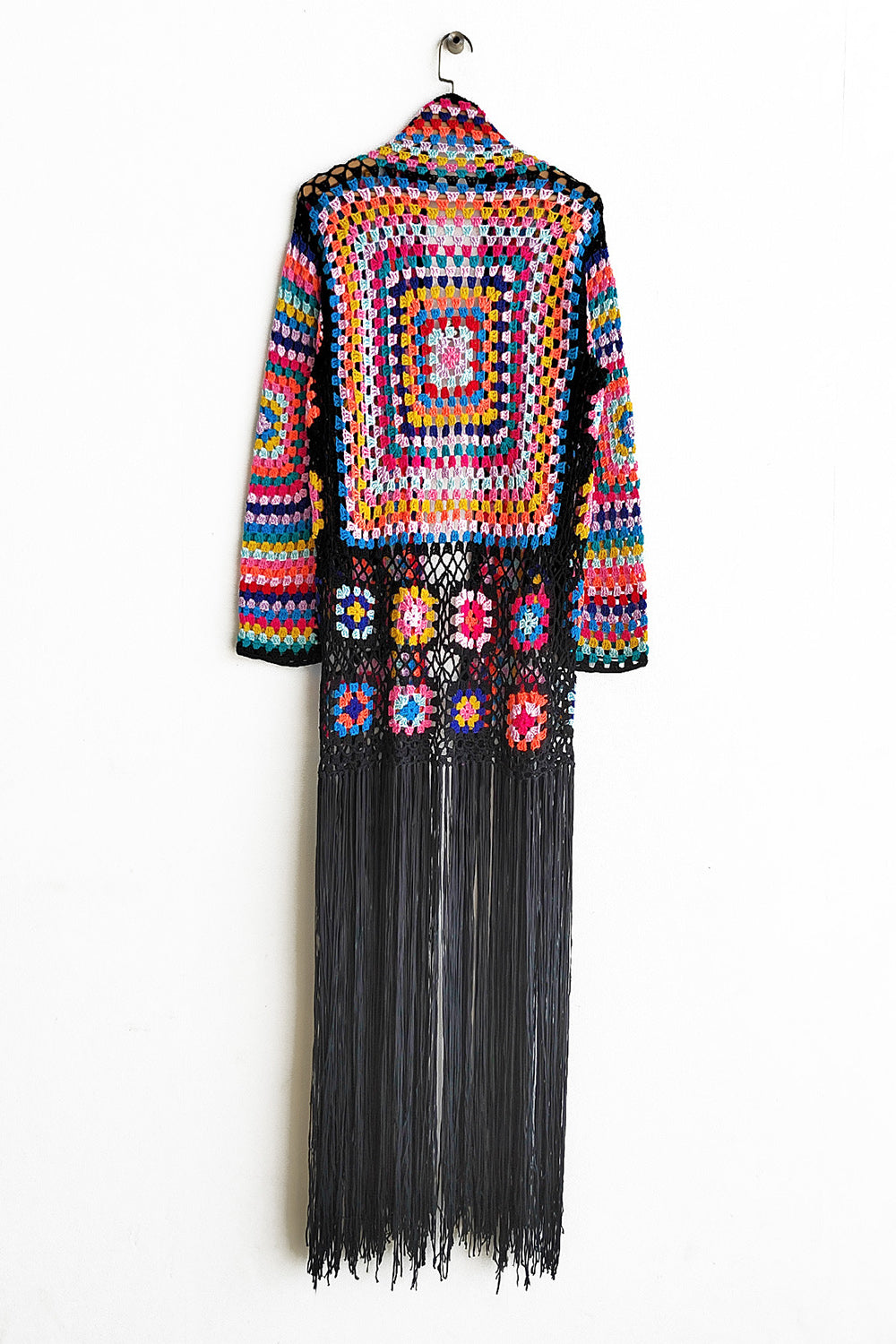 Boho Fringe Crochet Maxie Cardigan