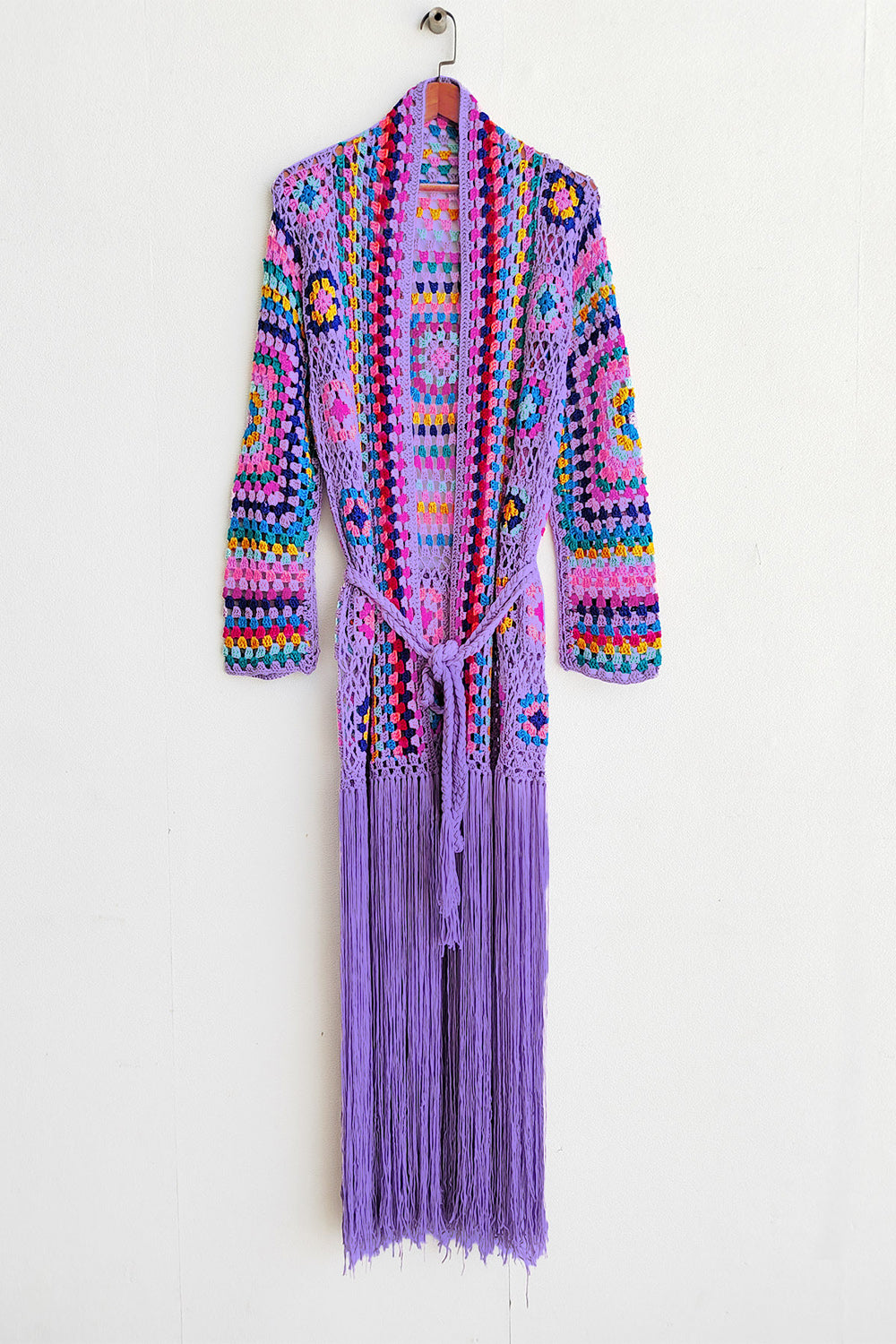 Boho Fringe Crochet Maxie Cardigan