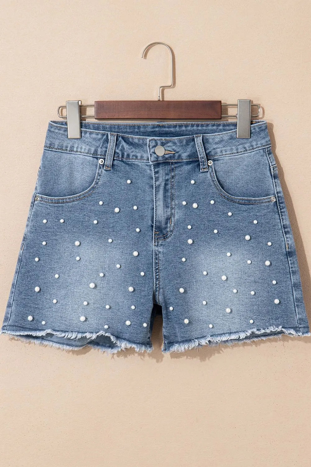 Denim and Pearls Shorts